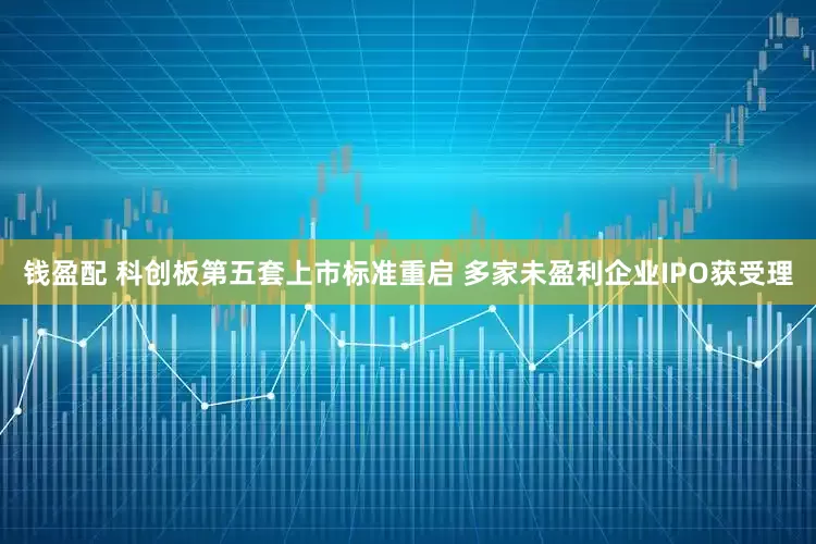 钱盈配 科创板第五套上市标准重启 多家未盈利企业IPO获受理